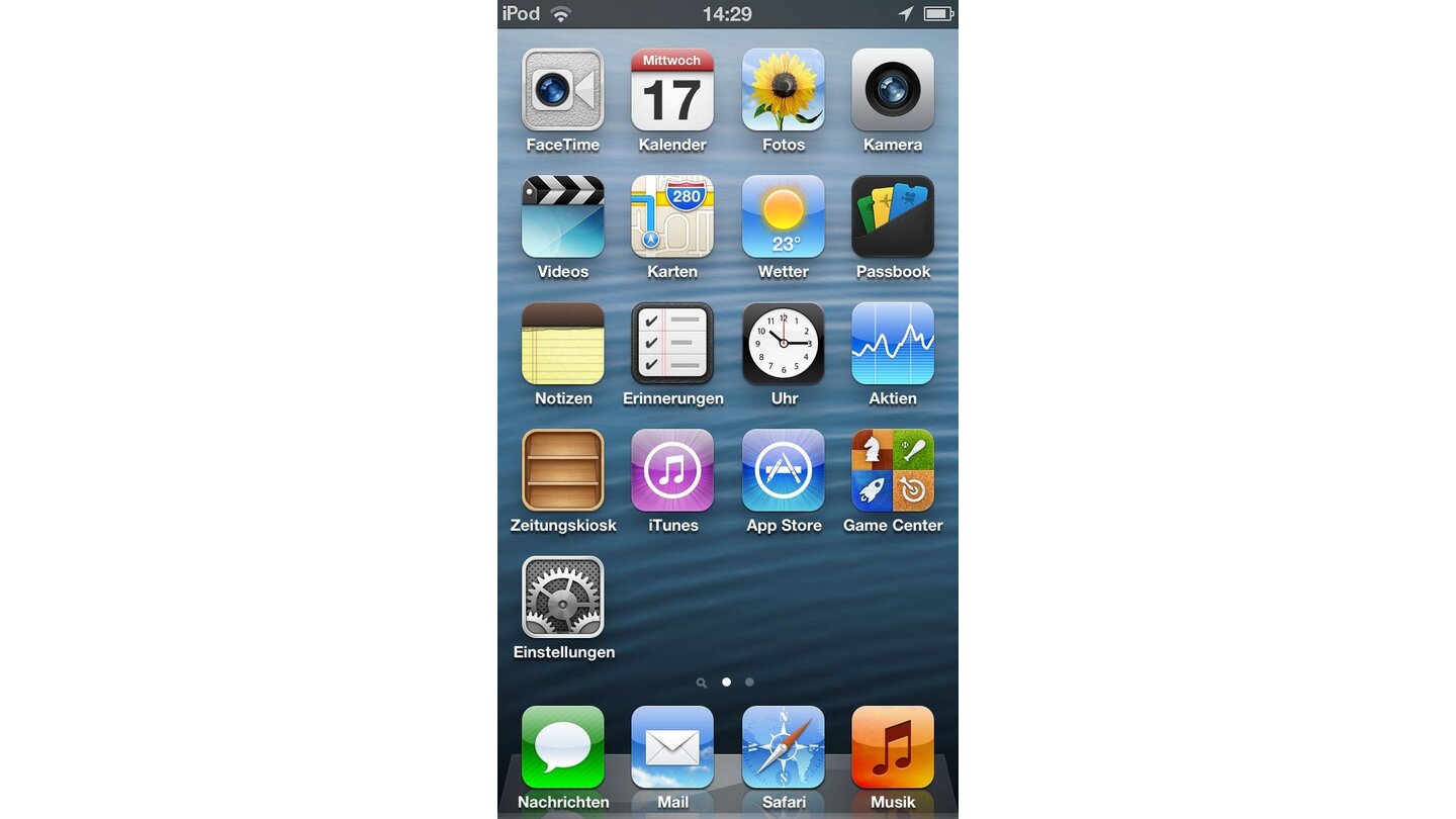 iPod TouchDer iPod touch benutzt das gleiche hochauflösende 4-Zoll-Display wie das iPhone 5.