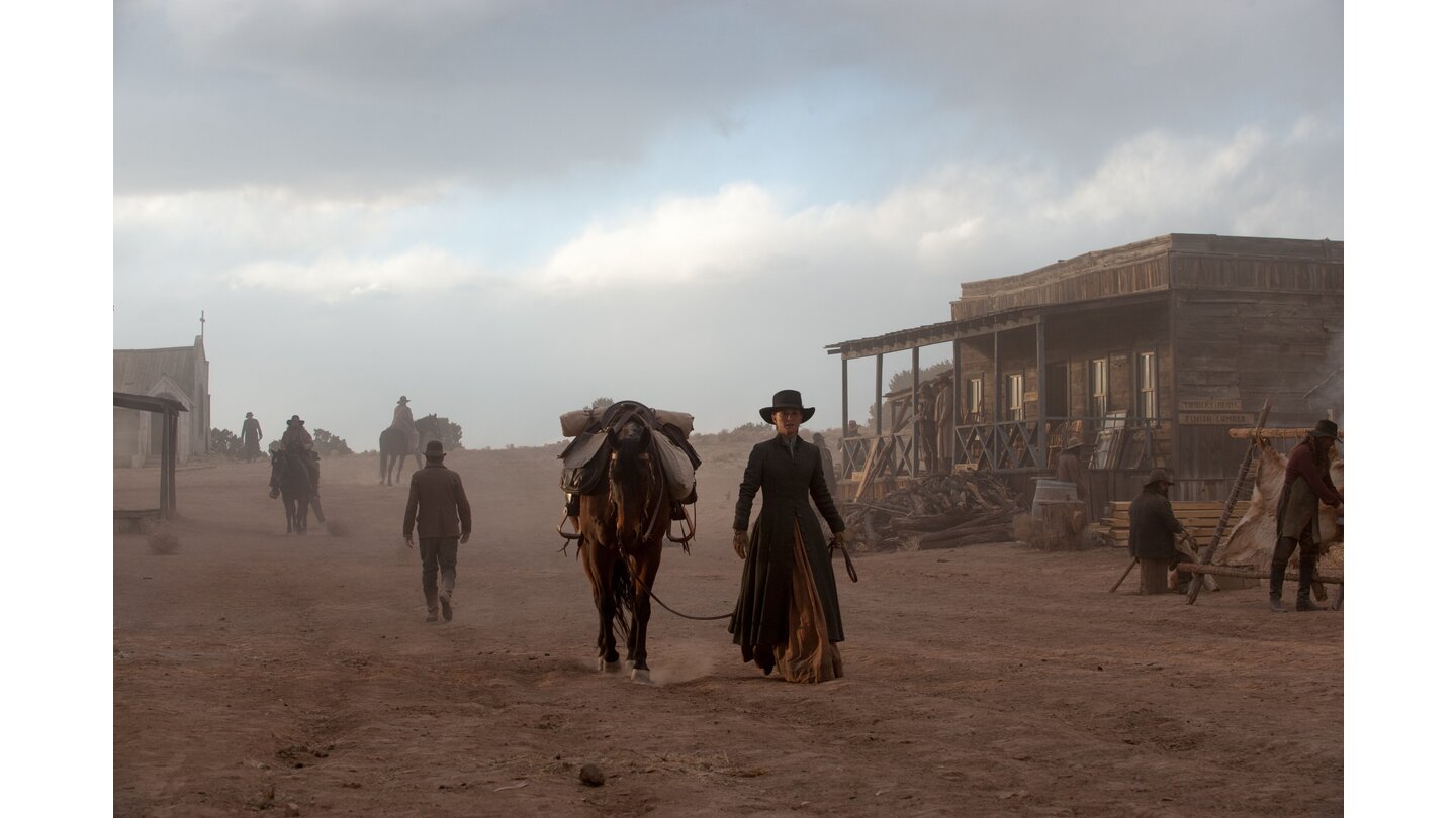 Jane Got A GunSolche Momente hätten viel mehr herausgearbeitet werden müssen: Jane (Natalie Portman) kämpft für ihre Familie.