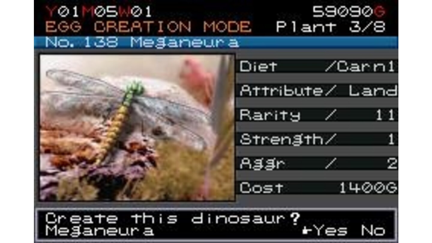 One of the 140 dinosaurs you can have... Do you remember the Meganeura who battled Godzilla?