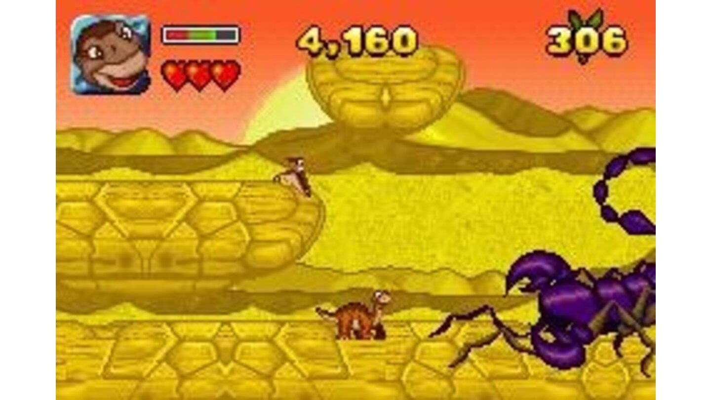 One of the bosses you'll have to fight is this large scorpion