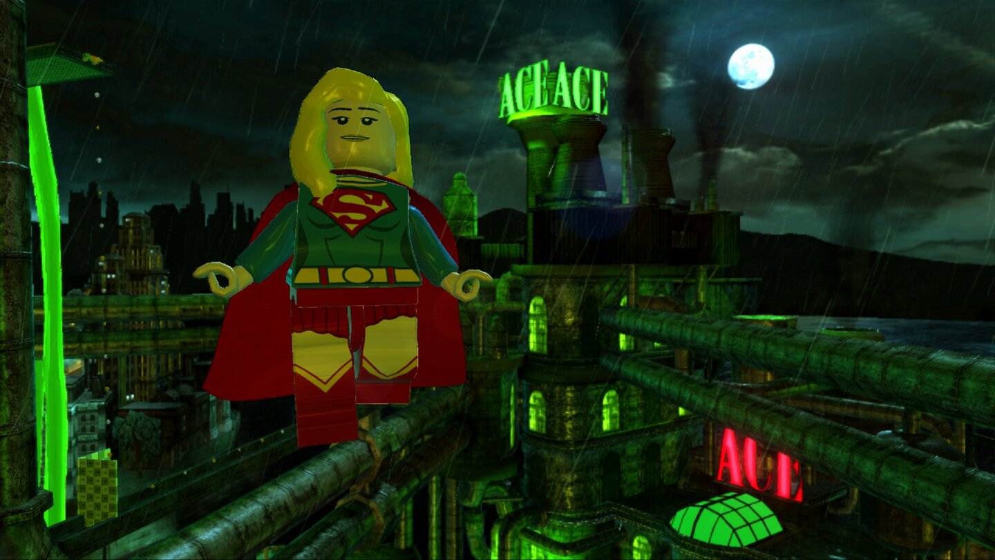 Lego Batman 2: DC Super HeroesAuch Kal Els Cousine Cara, besser bekannt als Supergirl, gibt sich in der Lego-Fortsetzung die Ehre.