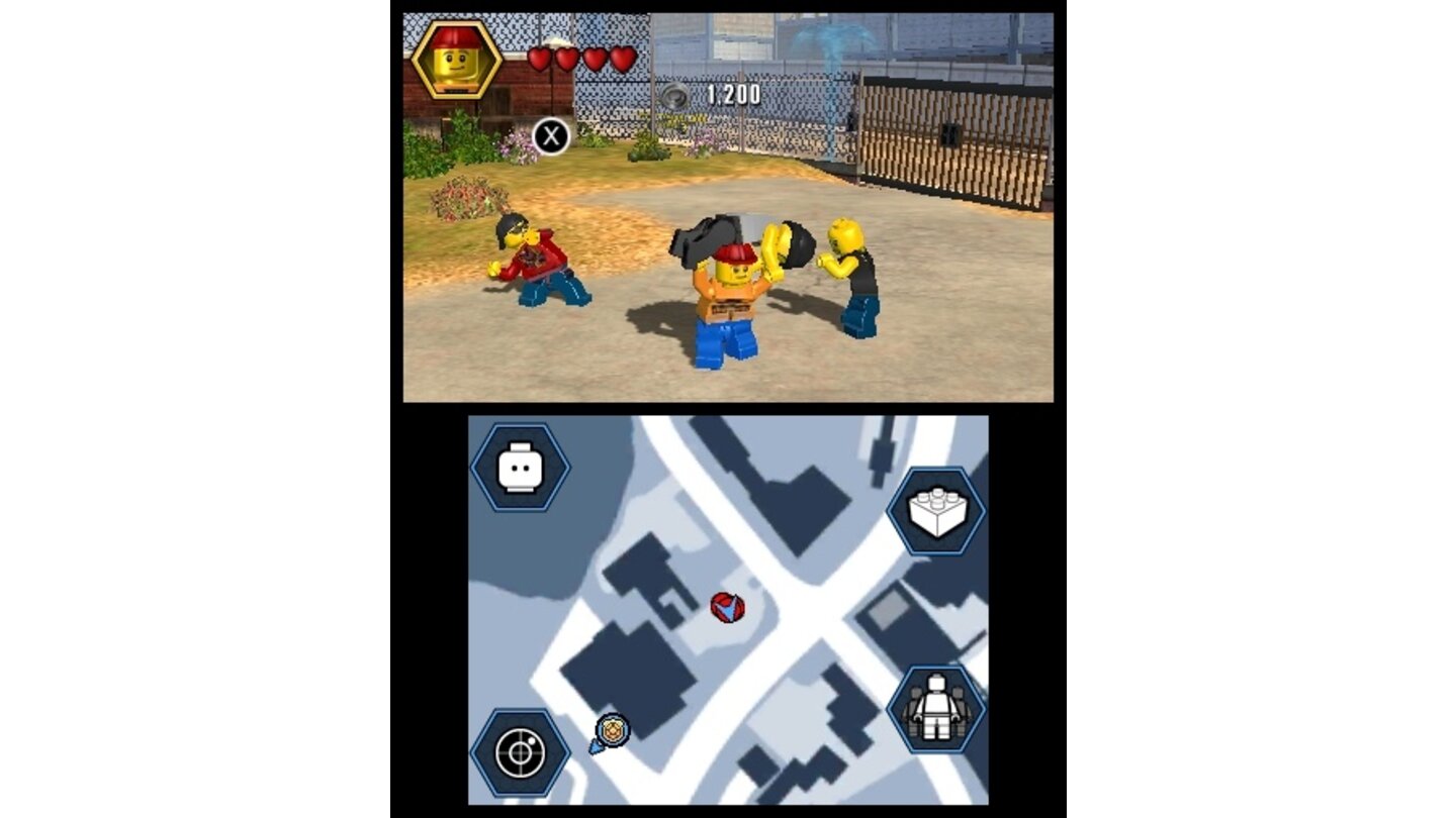 Lego City Undercover: The Chase BeginsWenn ihr die Gegner besiegt habt, solltet ihr nicht vergessen, die Kerle mit Handschellen zu fesseln.