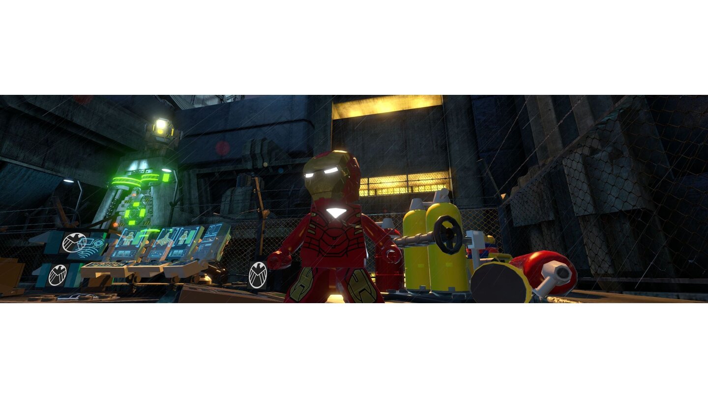Lego Marvel Super HeroesIron Man kann im Gegensatz zu einigen anderen Figuren dank seines Supercomputers Jarvis auch Computerterminals bedienen.