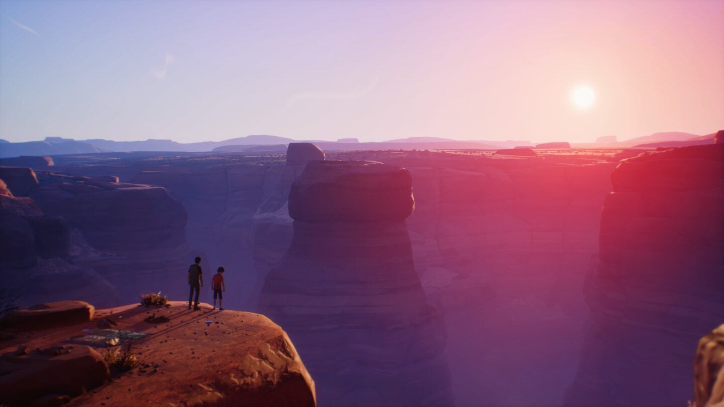 Life is Strange 2 Episode 5 beginnt ruhig und idyllisch in den weitläufigen Canyons von Arizona. Die Brüder genießen die Ruhe und Zweisamkeit nach ihrer langen Trennung.