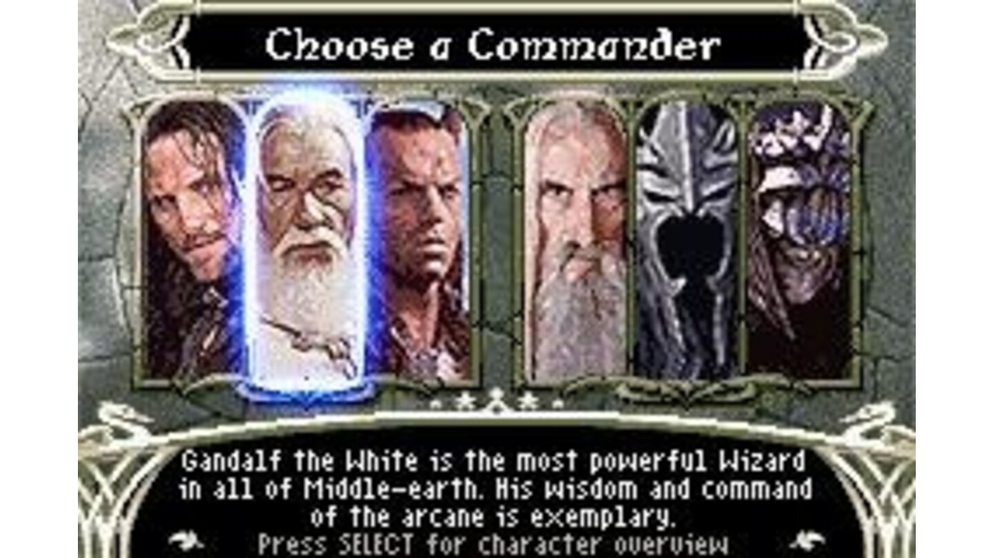 Choose your commander...