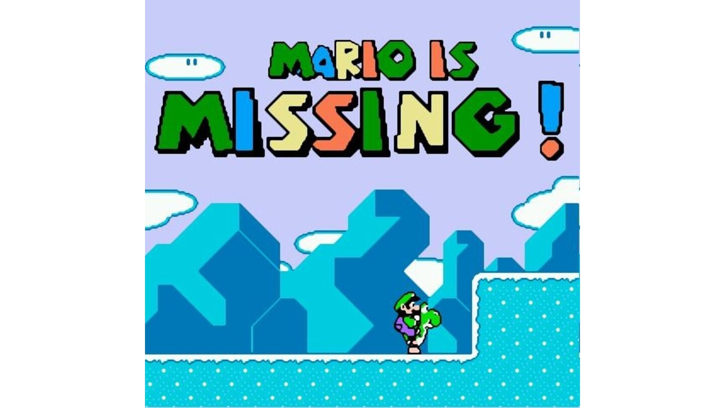 Well... if Mario is Missing, I guess it's all up to Luigi then...