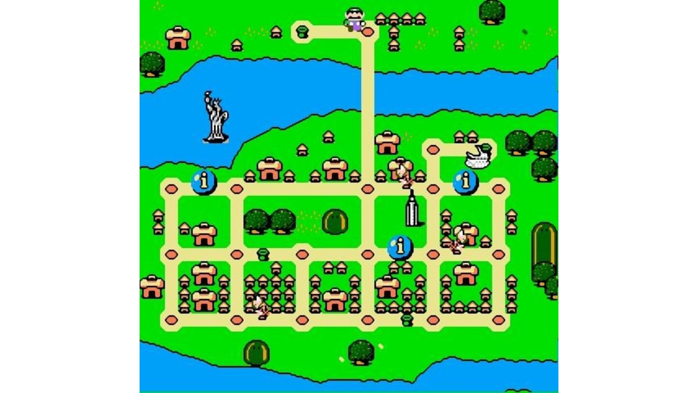 A map of each city will help you get your bearings and find koopas as well as tourist attractions
