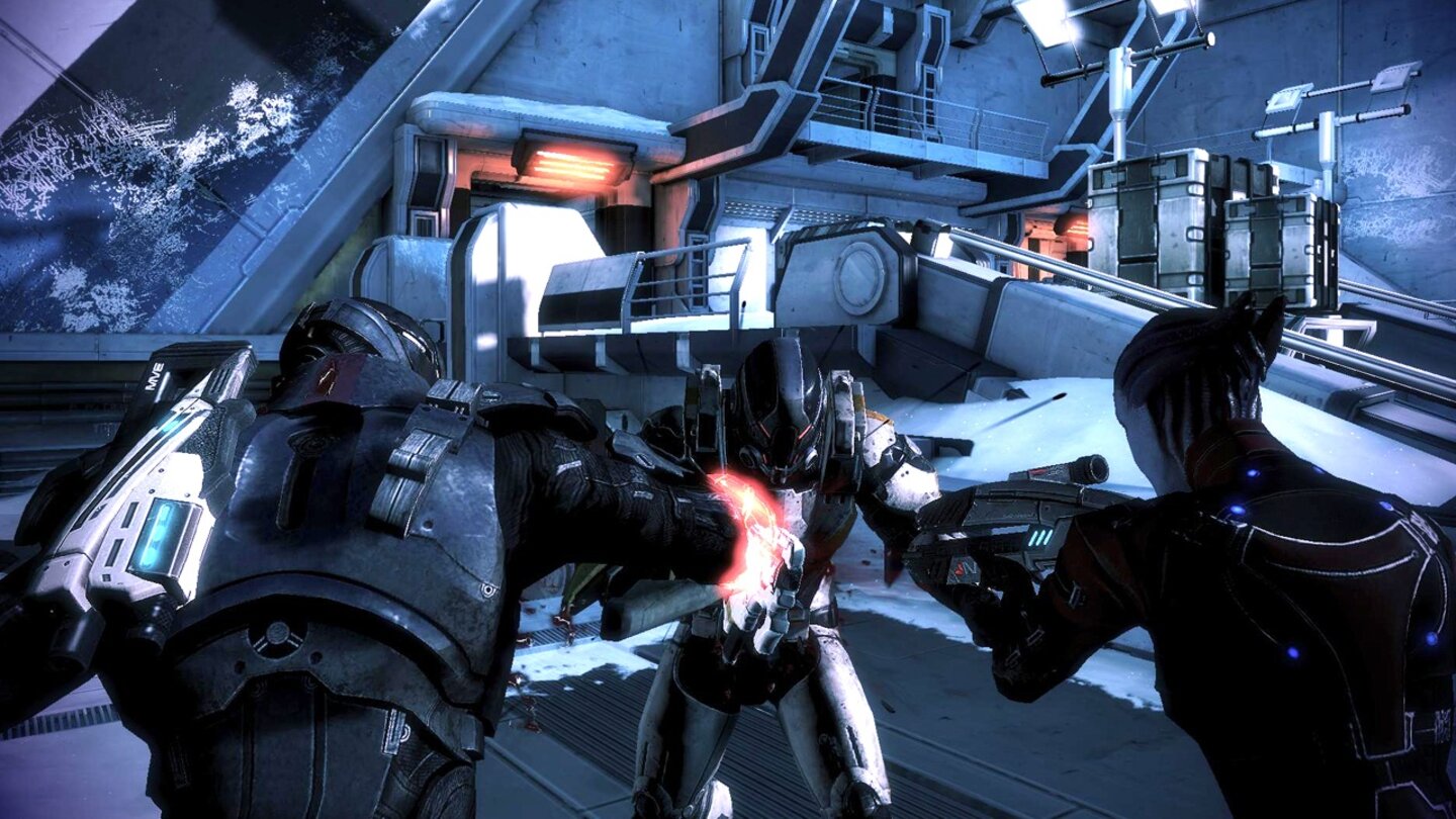 Mass Effect 3Zwei gegen einen ist nicht fair, aber wirksam. Clevere Koop-Grüppchen bleiben zusammen und konzentrieren sich auf gemeinsame Gegner.