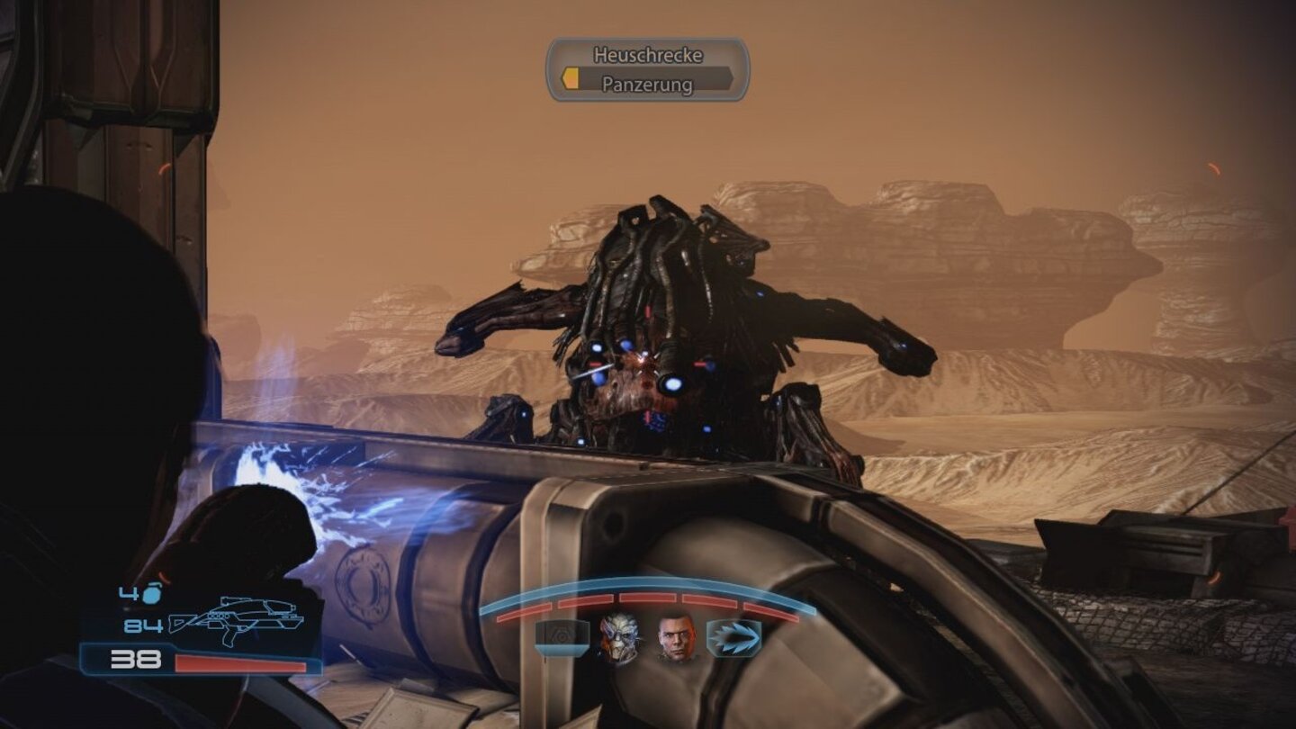 Mass Effect 3: LeviathanAllein gegen eine Heuschrecke. Das hört sich zunächst nicht sehr aufregend an, doch die Heuschrecken in Mass Effect 3 machen ganz schön was her!