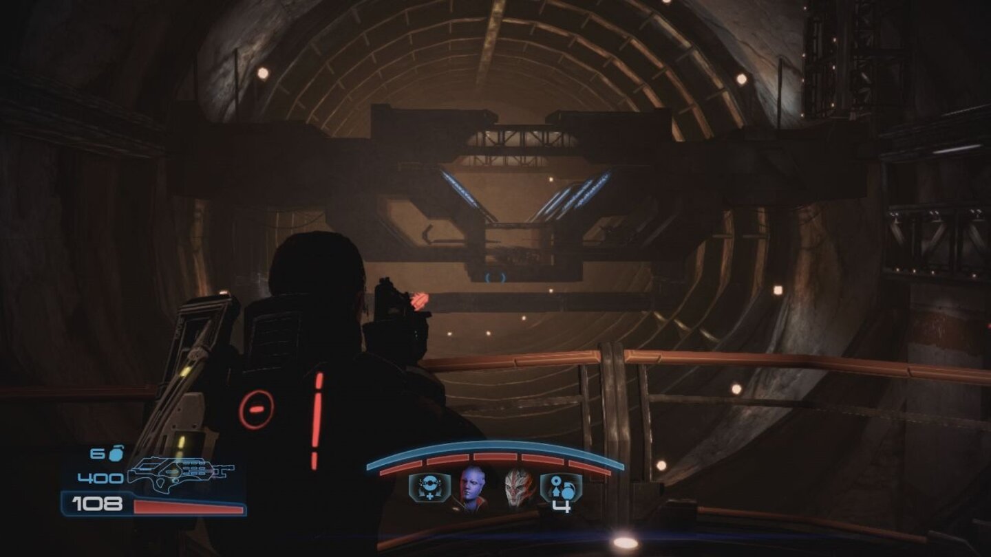 Mass Effect 3: OmegaDie Raumstation Omega hat einen weitläufigen (und ziemlich dusteren) Minenbereich.