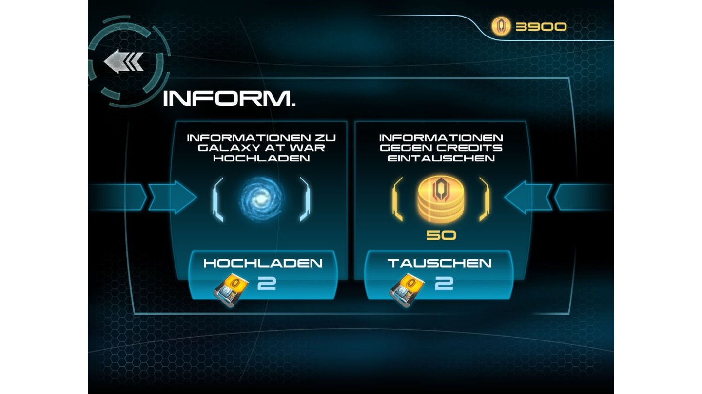 Mass Effect: InfiltratorGefundene Informationen können wir via EA Origin an unseren Mass Effect 3-Fortschritt schicken.