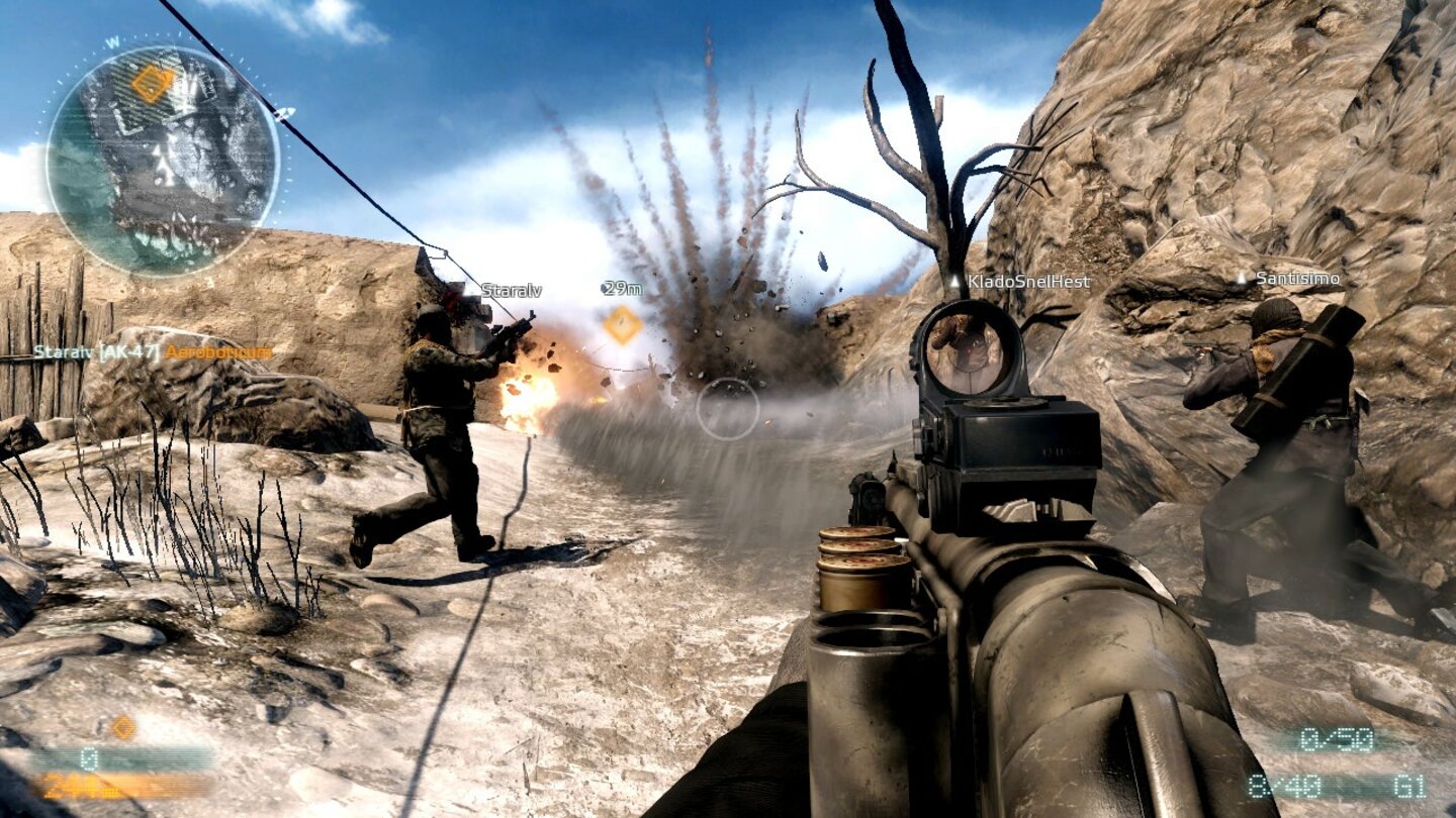 Medal of HonorScreenshots aus dem Multiplayer-Modus »Hot Zone«, der als Bezahl-Download (DLC) angeboten wird.