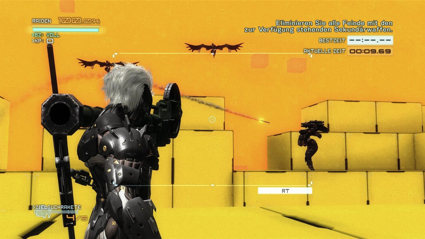 Metal Gear Rising: RevengeanceIn den VR-Missionen können wir abseits der Story unsere Kampfkünste erproben und Erfahrungspunkte sammeln.