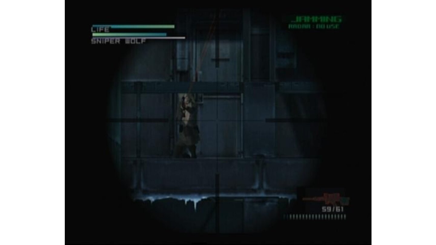 Using sniper is the only way to reach Sniper Wolf.