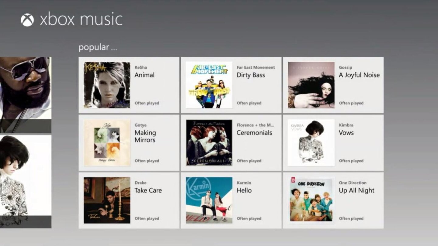Hoffen wir mal, das sich bei Xbox Music nicht nur Pop und R&B findet, sondern auch »richtige« Musik.