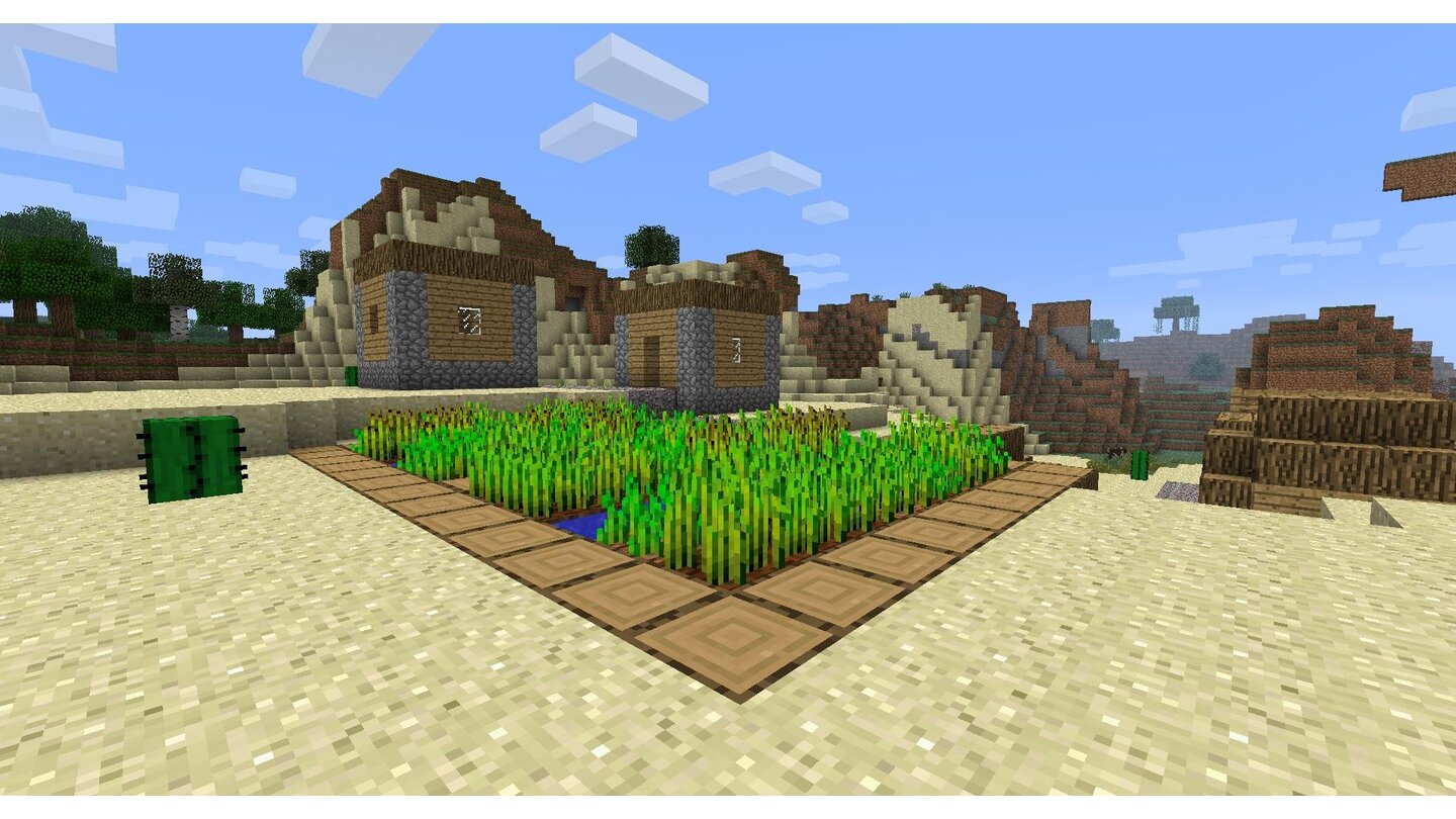 Minecraft - Adventure-Update 1.8 Wer sucht, der findet: In der Welt sind zufällig generierte Dörfer verstreut…