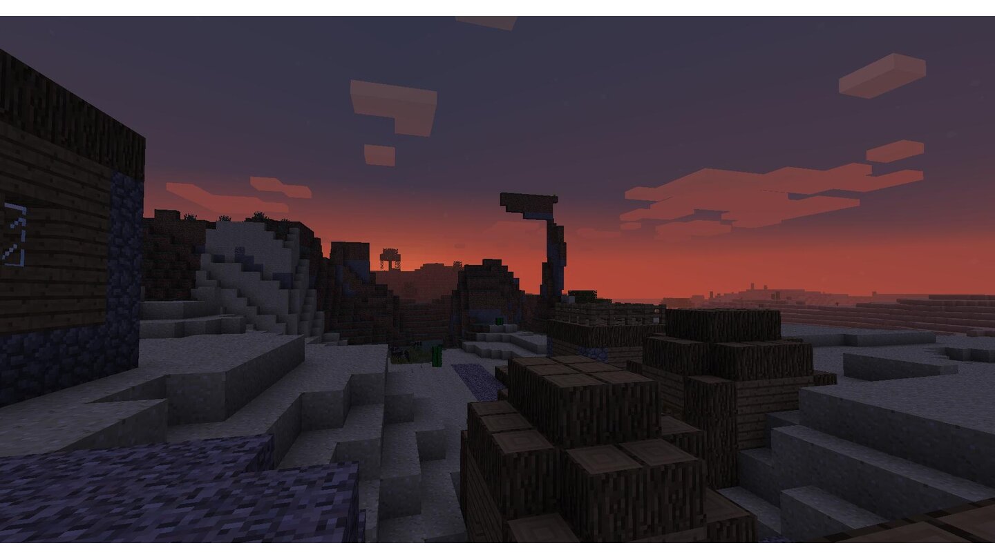 Minecraft - Adventure-Update 1.8 Dank überarbeiteter Beleuchtung sind Sonnenuntergänge nun sehr eindrucksvoll.