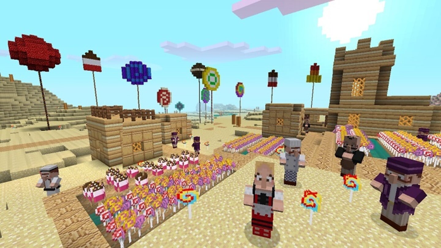 MinecraftScreenshot aus dem DLC »Candy Texture Pack«