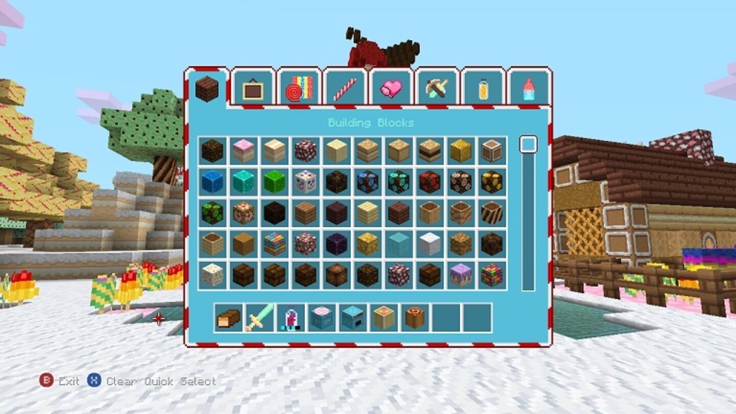 MinecraftScreenshot aus dem DLC »Candy Texture Pack«