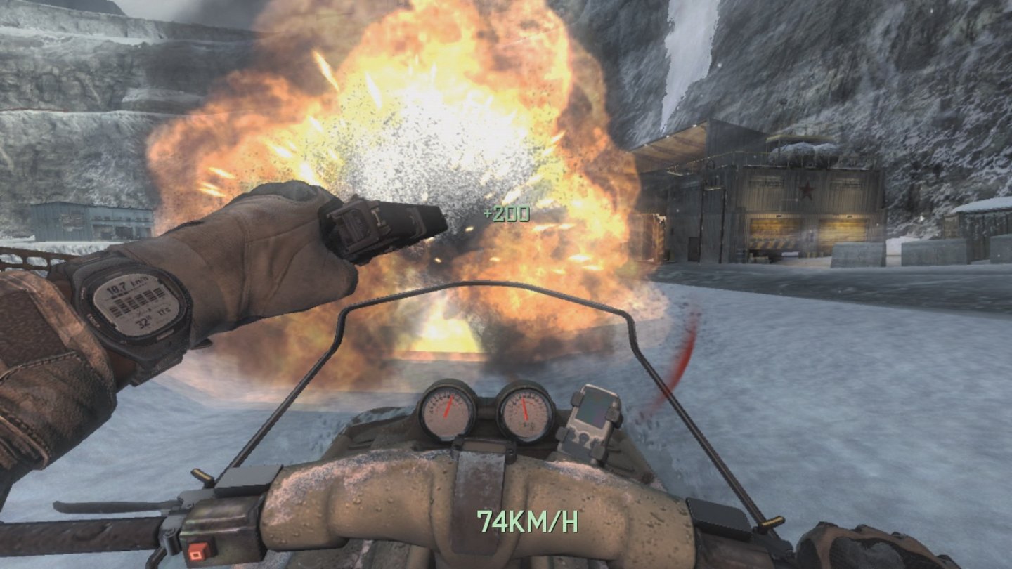 Modern Warfare 3 - Content-Pack 1Mission Glatteis: Eine heiße Explosion die sogar den Schnee zum schmelzen bringt.