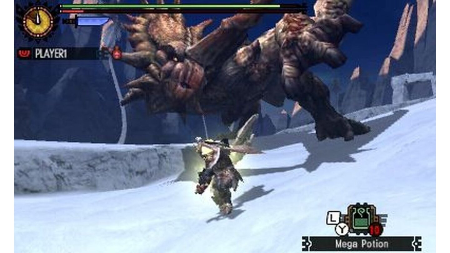 Monster Hunter 4 UltimateAuch während der Kämpfe wirken die Gegenden bisweilen etwas leblos.