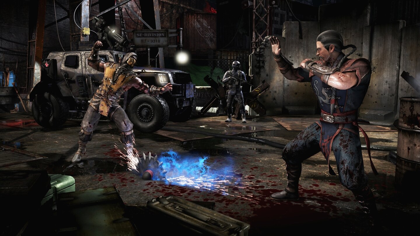Mortal Kombat XKung Laos Lieblingswaffe ist sein rasiermesserscharfer Kopfschmuck, den er wie eine Kreissäge einsetzt.