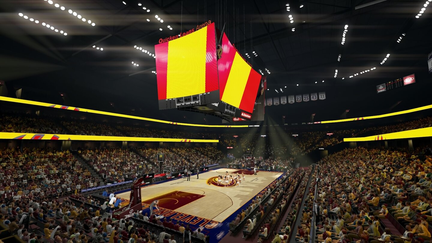 NBA 2K16Aber auch die Arenen haben die Entwickler von Visual Concepts originalgetreu nachgebildet.