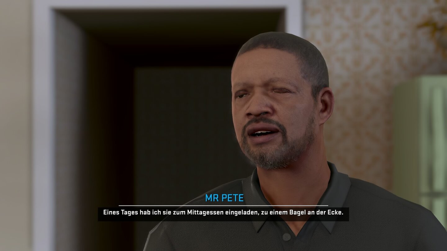 NBA 2K16Die Dialogqualität der Spike-Lee-Story lässt oft zu wünschen übrig. Hier erzählt Freqs Vater, wie sich seine Eltern kennengelernt haben.