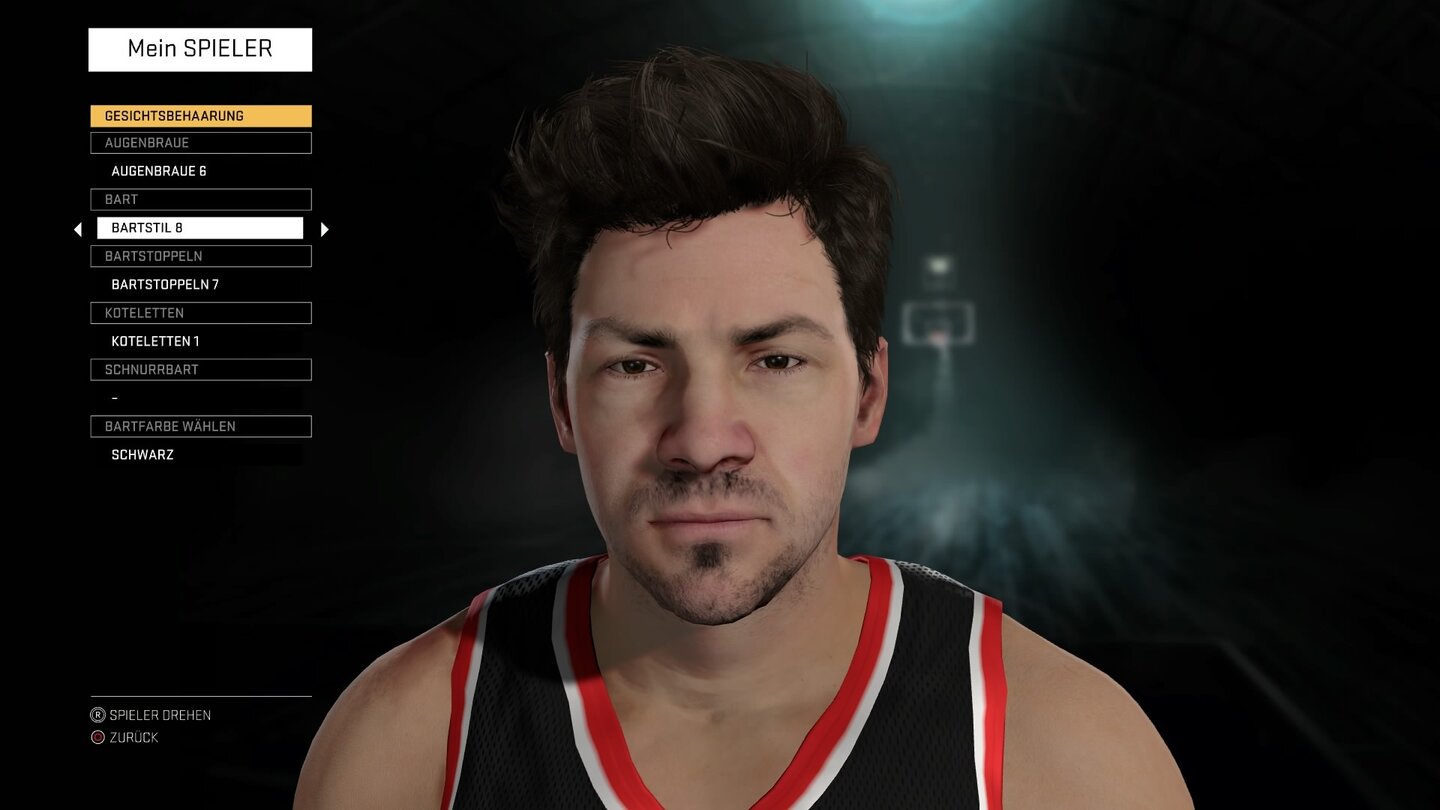 NBA 2K16Im umfangreichen Editor erstellt ihr euch einen Spieler. Wer mag, kann sein Gesicht per PlayStation-Kamera oder Kinect ins Spiel übertragen