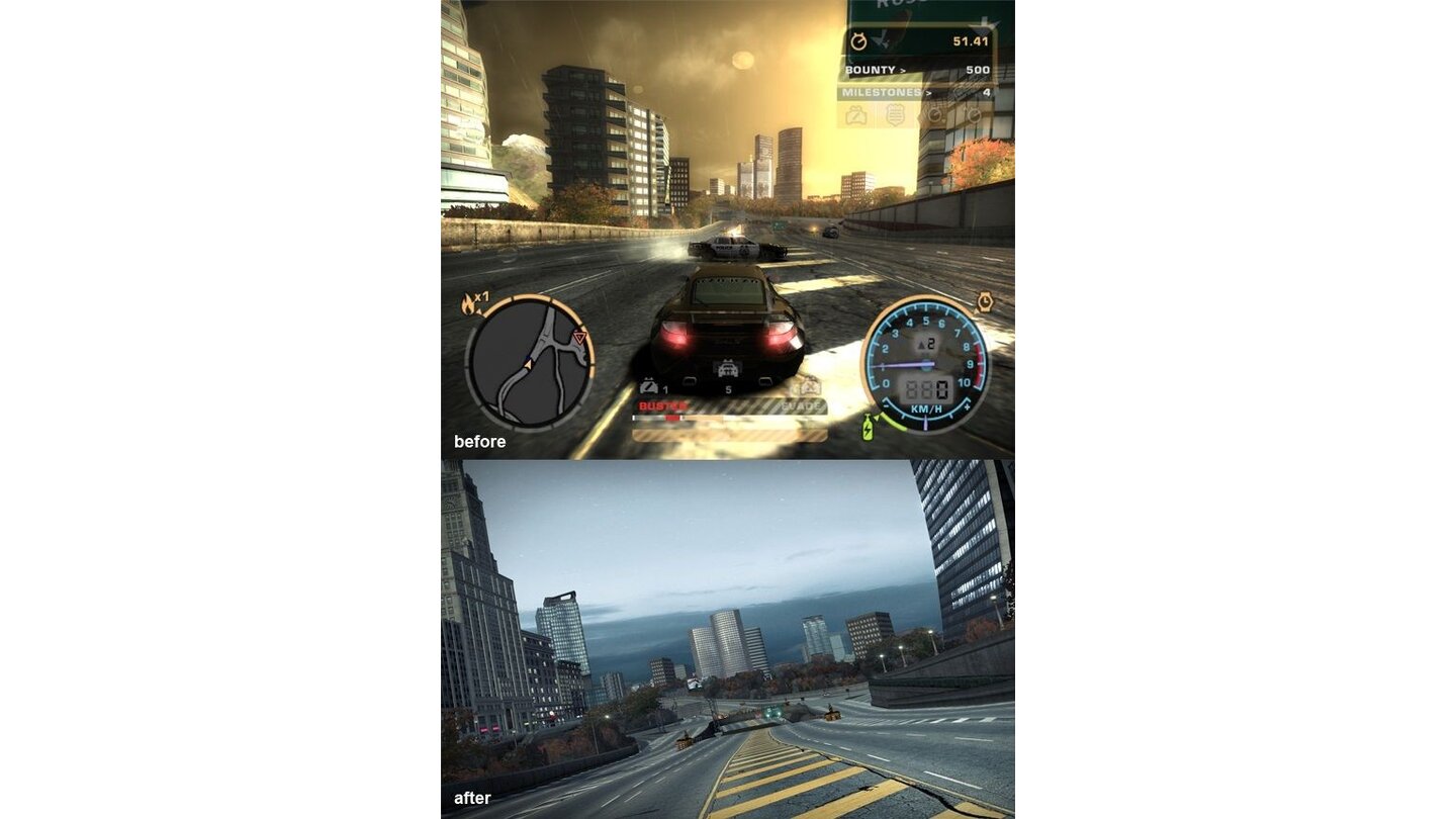 Need for Speed World - Grafikvergleich: Alt gegen Neu