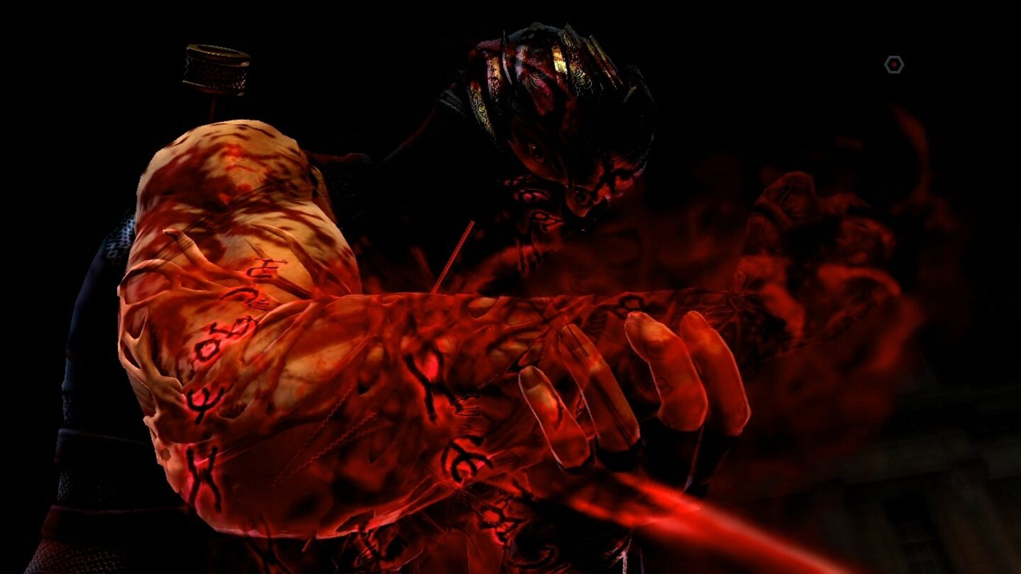 Ninja Gaiden 3Der Alchimist belegt Ryu Hayabusa mit einem Fluch, der ihn die Pein all der Seelen spüren lässt, die er auf dem Gewissen hat.