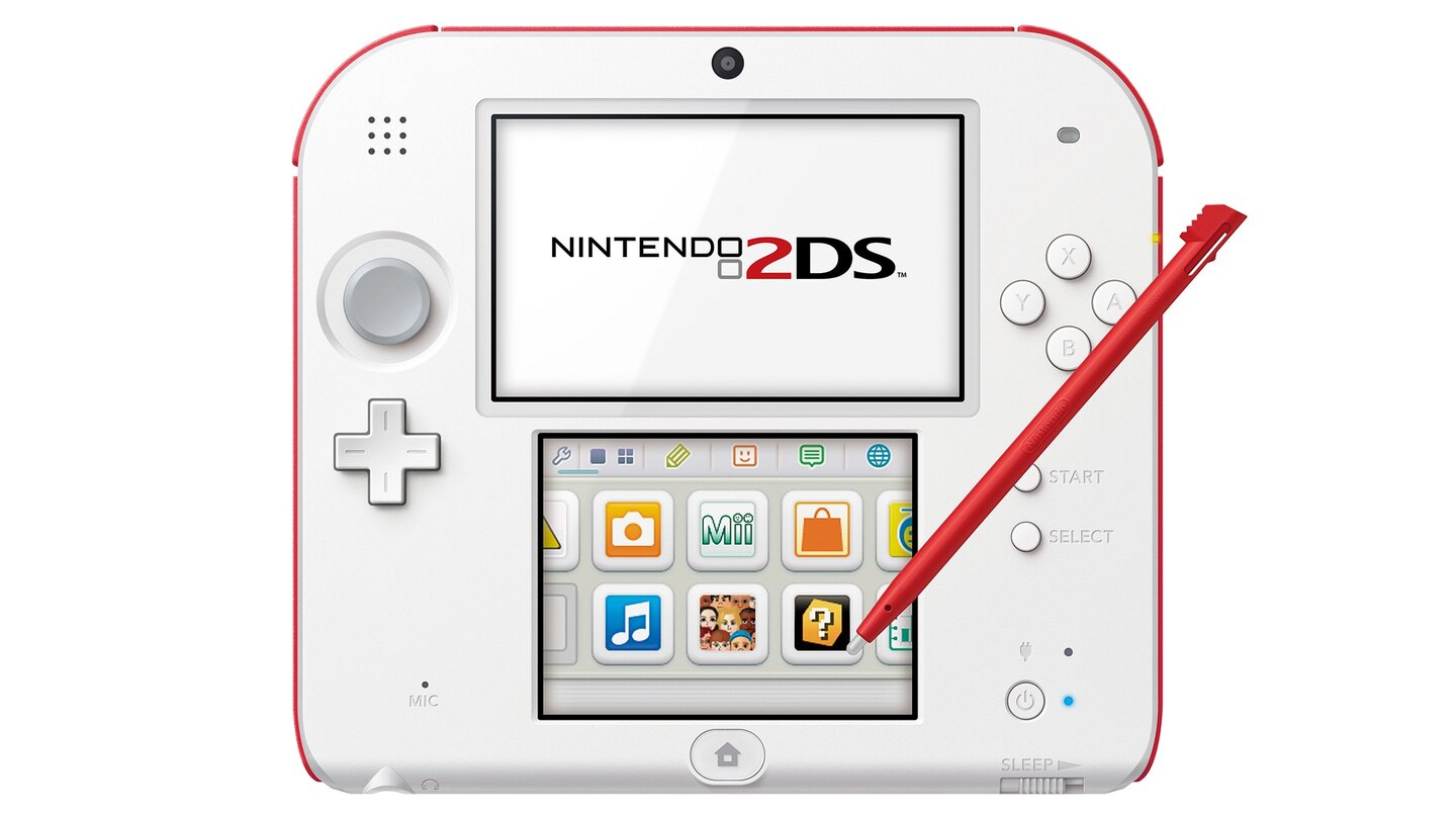 Nintendo 2DSDas Betriebssystem des 2DS ist dasselbe wie das der beiden anderen Geräteversionen.