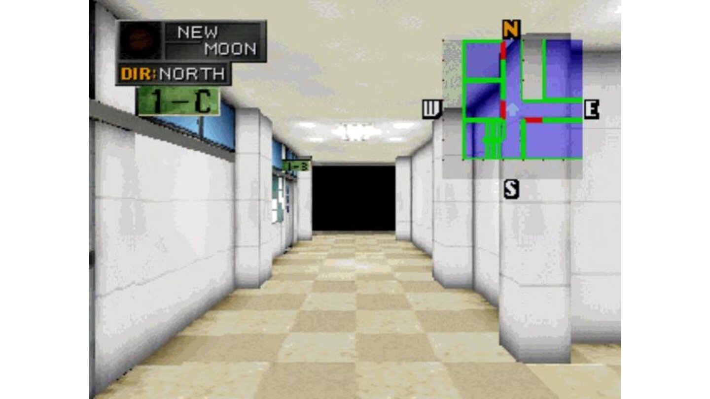 A typical 3D dungeon, viewed from first person perspective