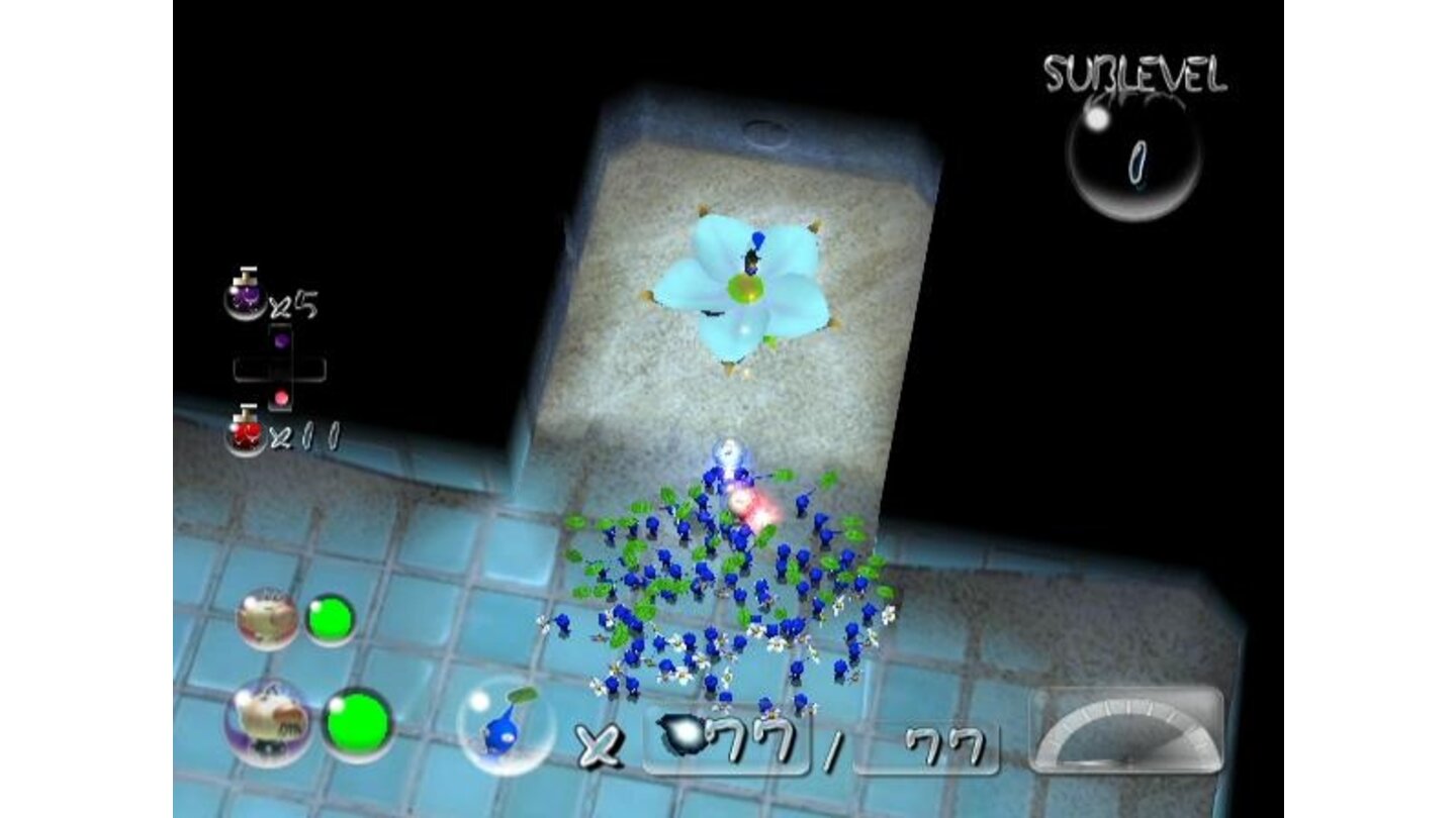 White Pikmin flowers are only found in caves.