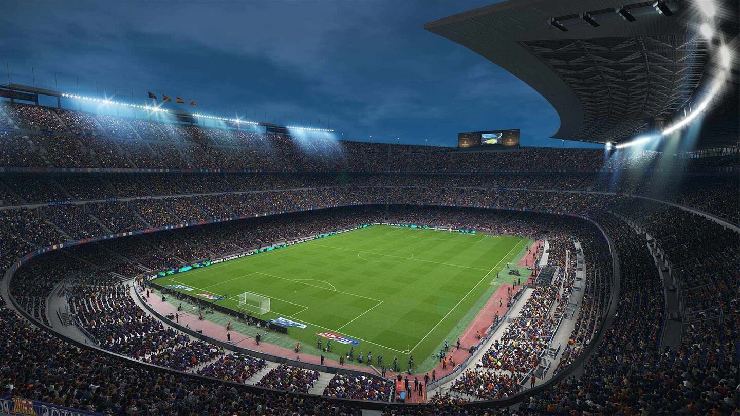 Pro Evolution Soccer 2018Das Camp Nou, Stadion des FC Barcelona