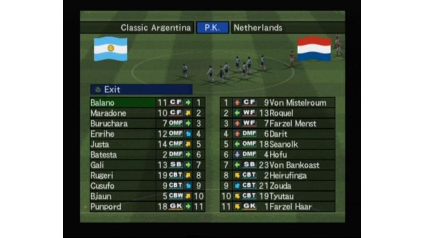 Penalty kicks between Classic Argentina and Netherlands