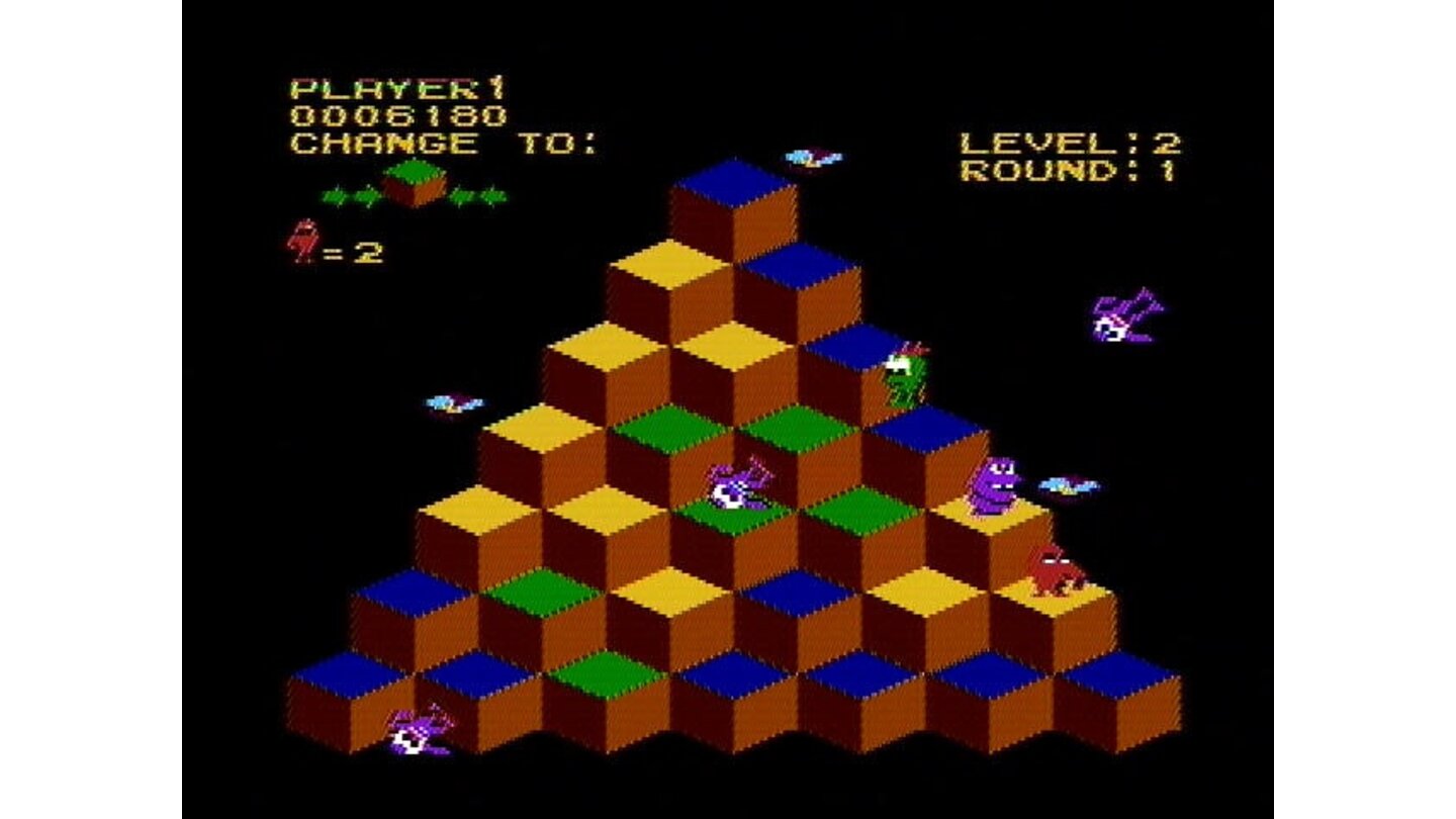 Lookout, many creatures are after Q*Bert!