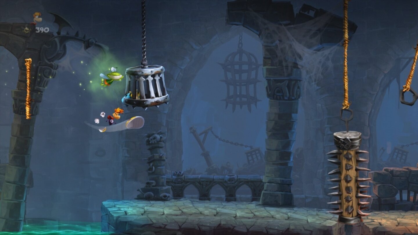 Rayman LegendsIn jedem Level sind acht Kleinlinge gefangen, die wir befreien müssen. [360]