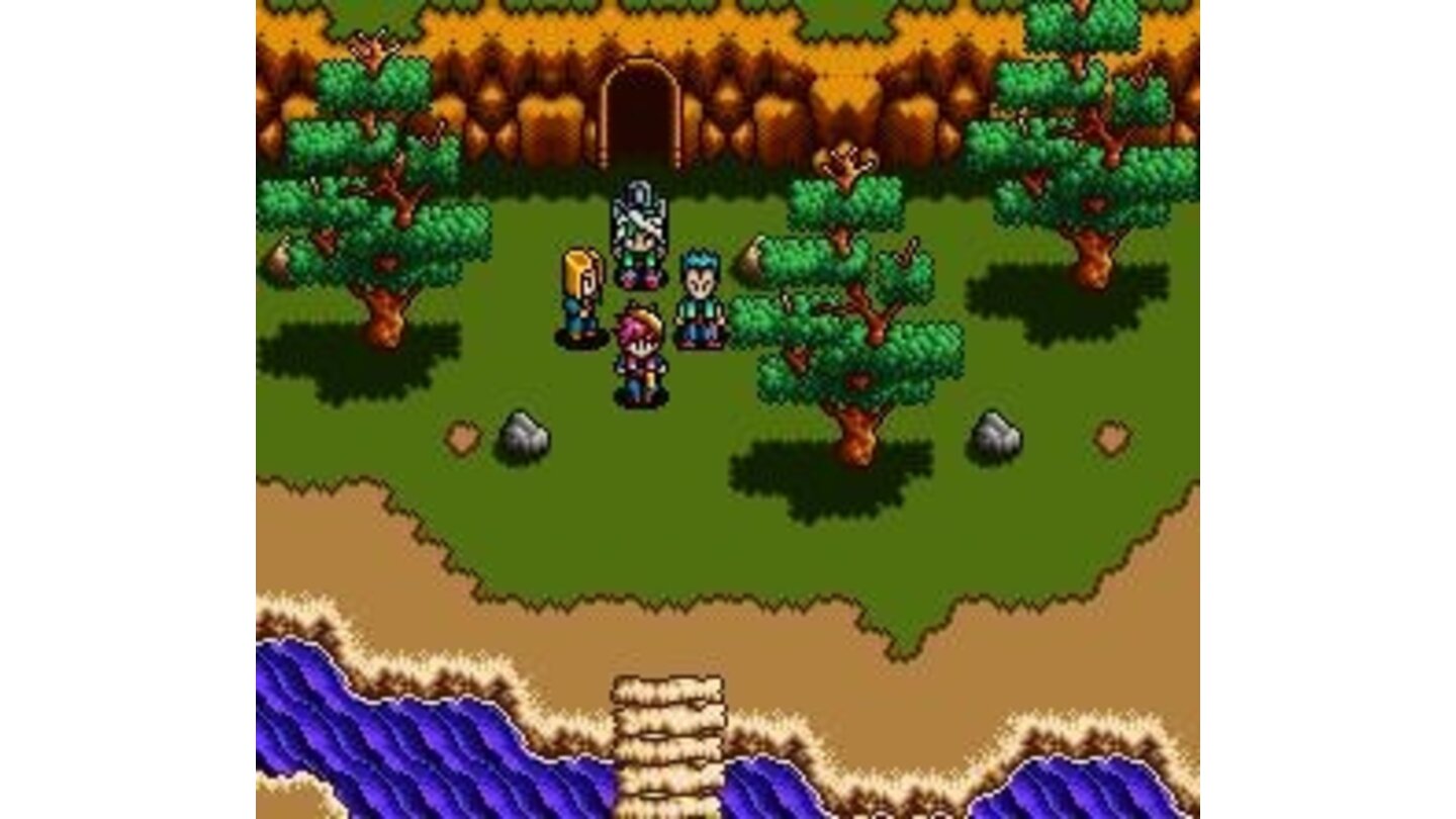 The thieves near a cave entrance