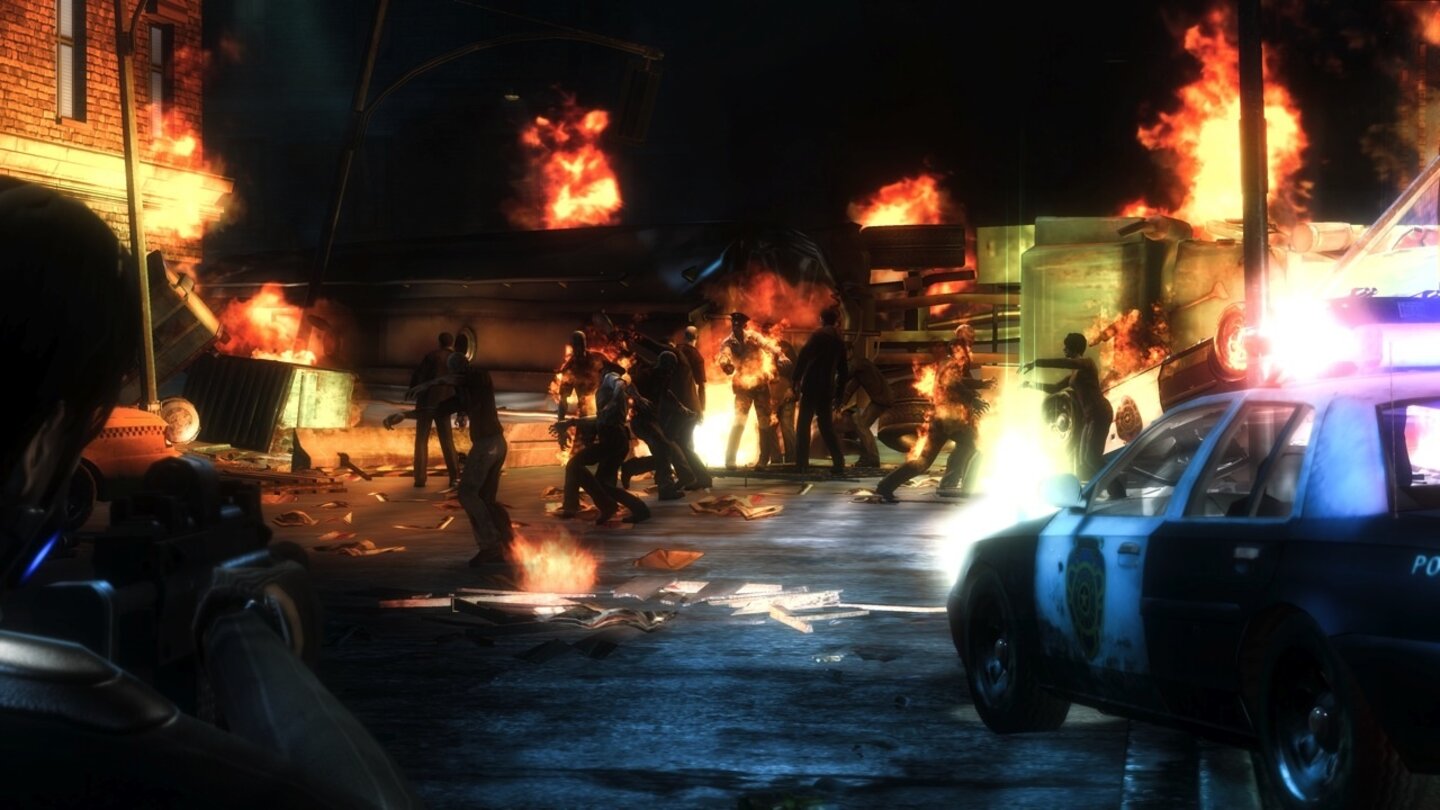 Resident Evil: Operation Raccoon CityDie Lichtstimmung ist zwar ganz nett, technisch begeistert Operation Raccoon City dagegen nicht wirklich.