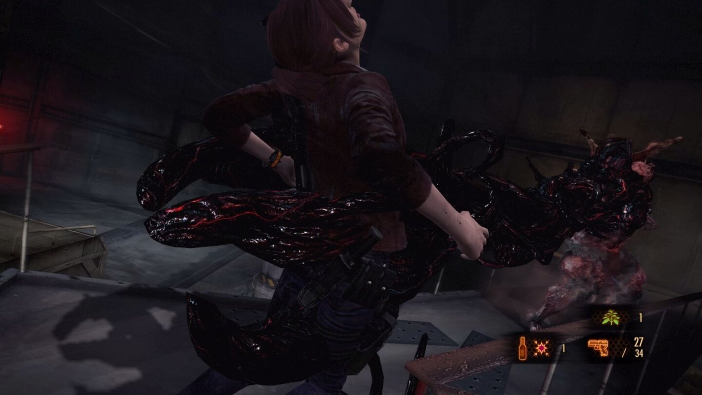 Resident Evil: Revelations 2Zwar gibt es keinen Splatter und Gore, dennoch sind manche Todesanimationen herrlich schaurig.
