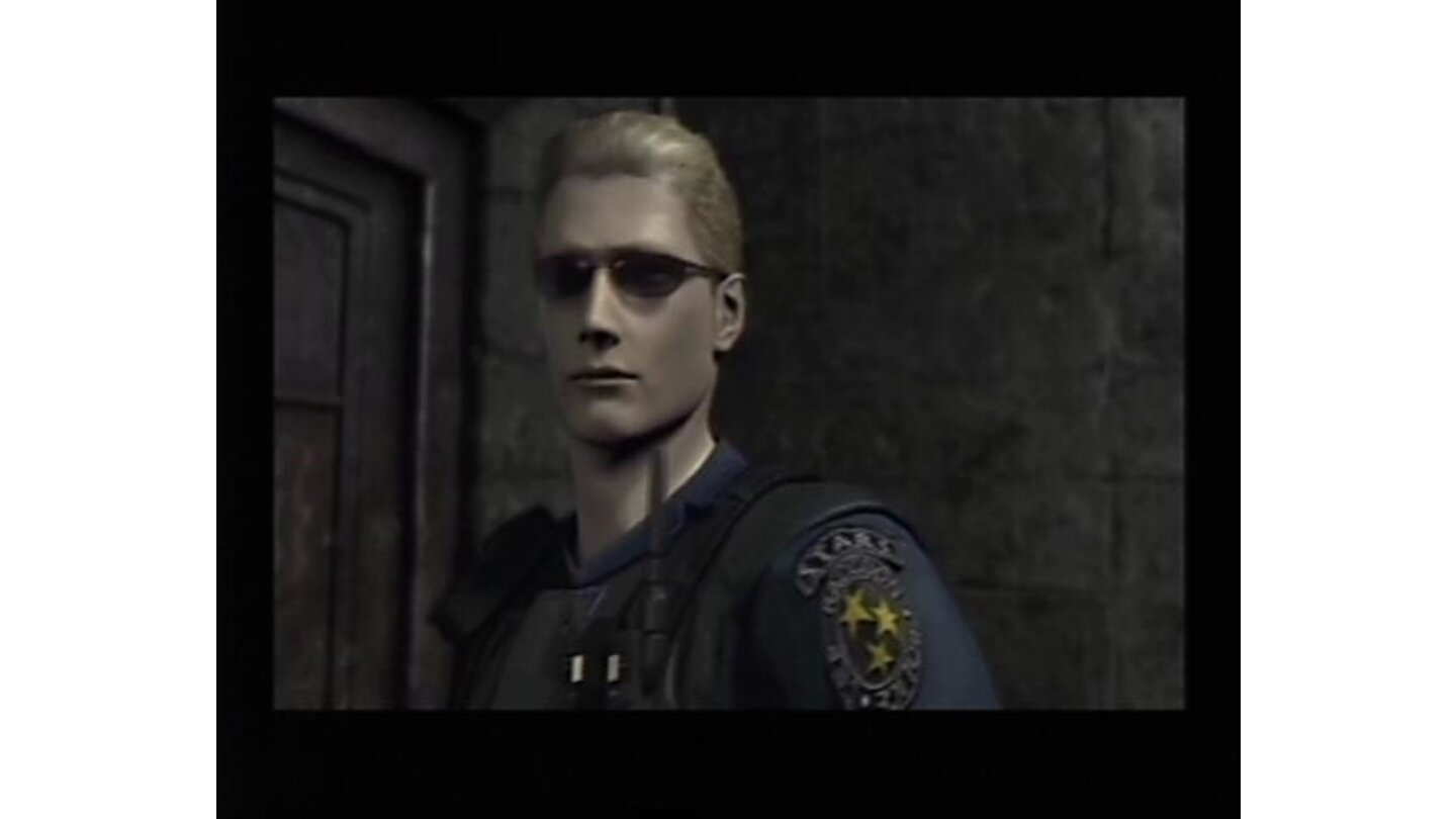 Good ol' pal Wesker... while he was human. This game unravels some truth even before his first appearance in original Resident Evil.