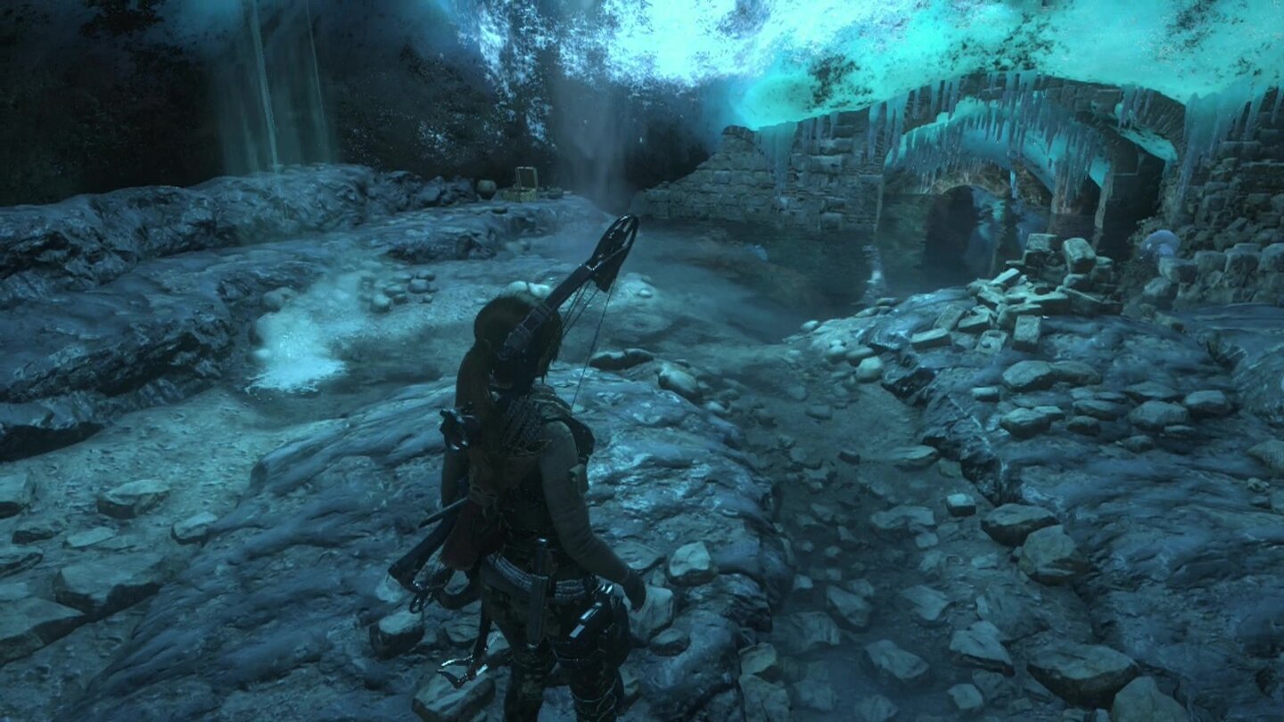 Rise of the Tomb RaiderDie wunderschönen unterirdischen Höhlen sind immer einen zweiten Blick wert.