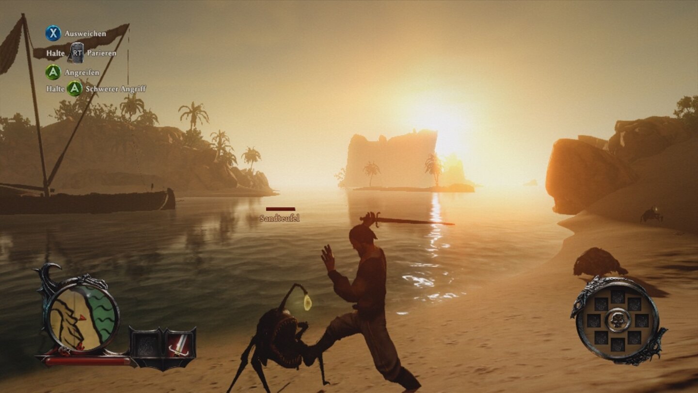 Risen 3: Titan Lords - Xbox-360-ScreenshotsDie kleinen Sandteufel sind flink und greifen meist in Gruppen an, halten aber nicht viel aus.