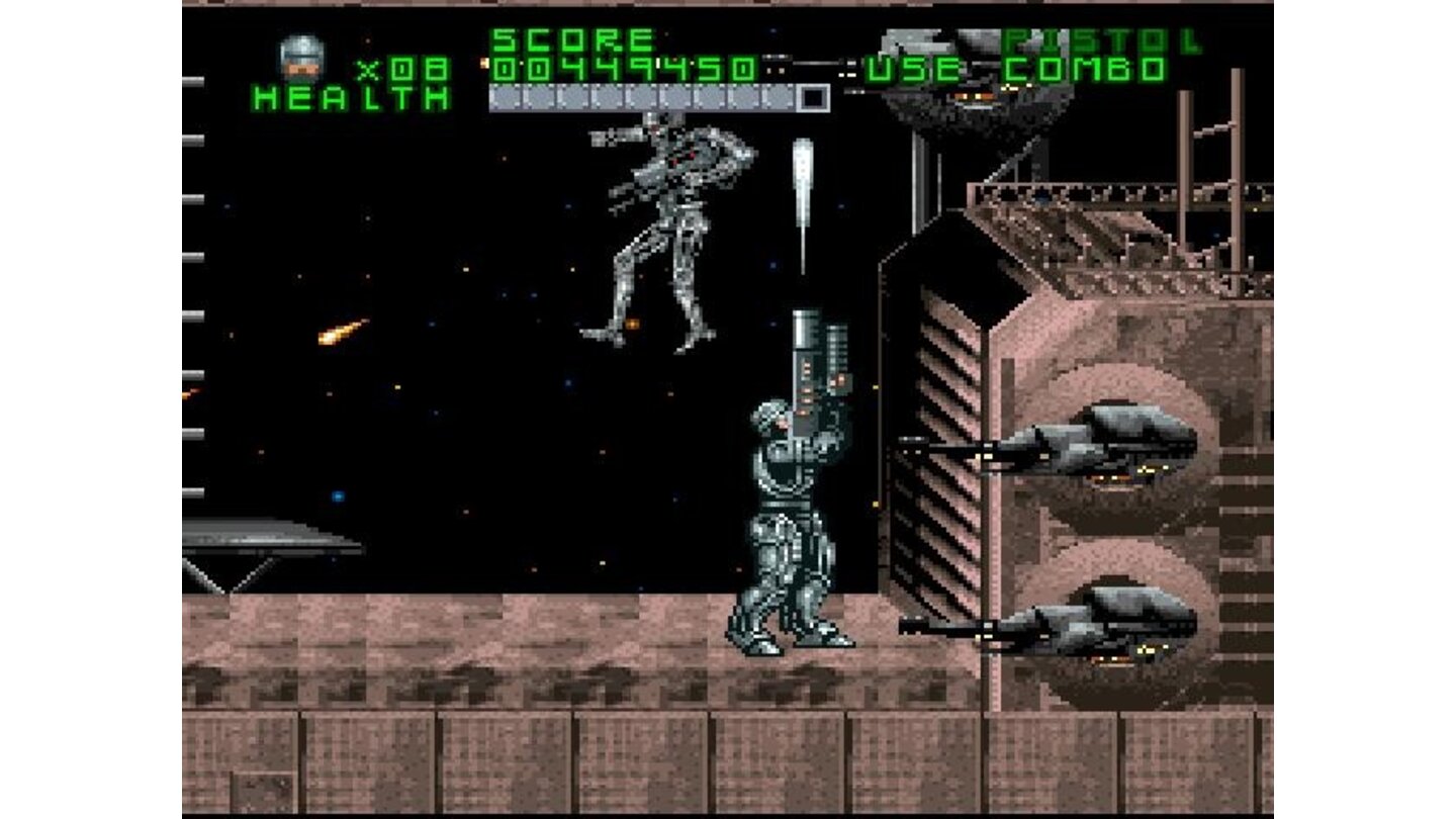 Despite all the indications of being a boss, the gate to SKYNET's interior is surprisingly easy to penetrate, one good grenade shot will blow it open.