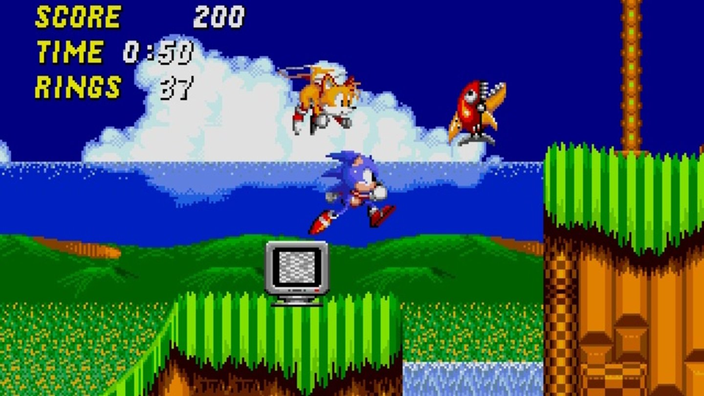 Sonic the Hedgehog 2 (1992)Die unbändige Geschwindigkeit, mit der Sega-Igel Sonic durch die weiten und kunterbunten Welten heizt, fasziniert in allen Sonic-Titeln. Teil 2 glänzt mit exquisitem Level-Design und Koop-Held Tails.