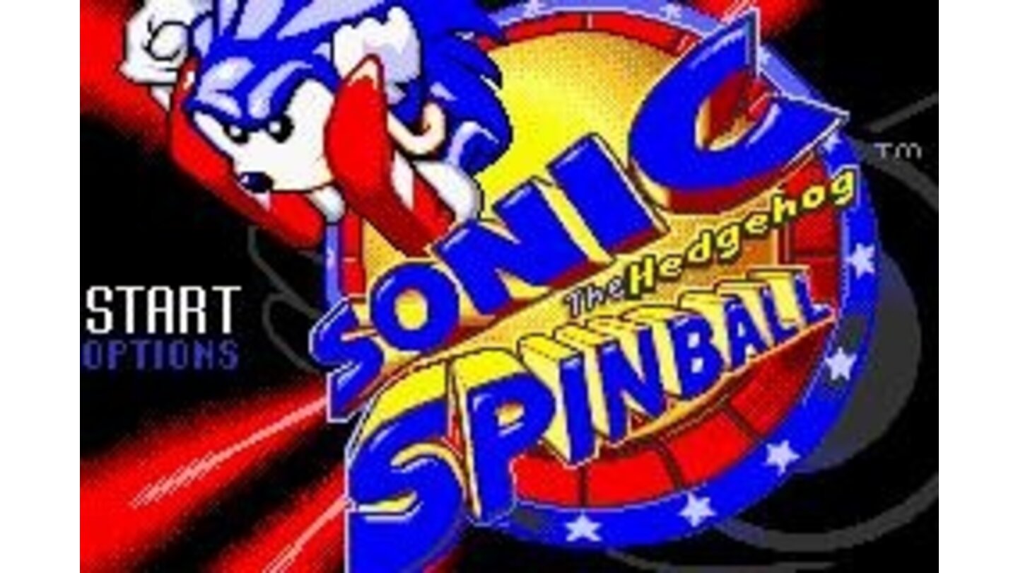 Sonic Spinball: Title Screen