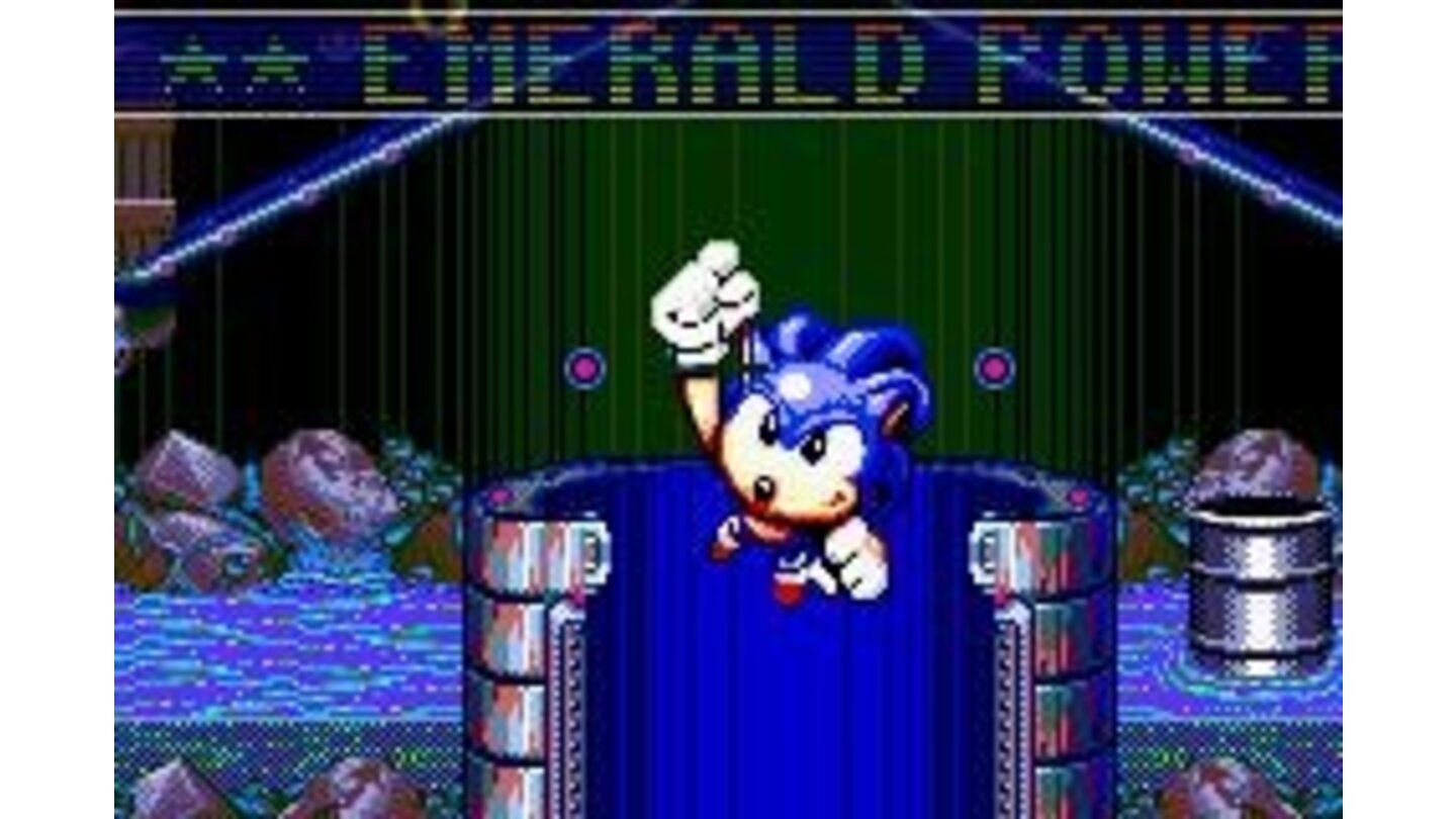Sonic Spinball: He got the Emerald!