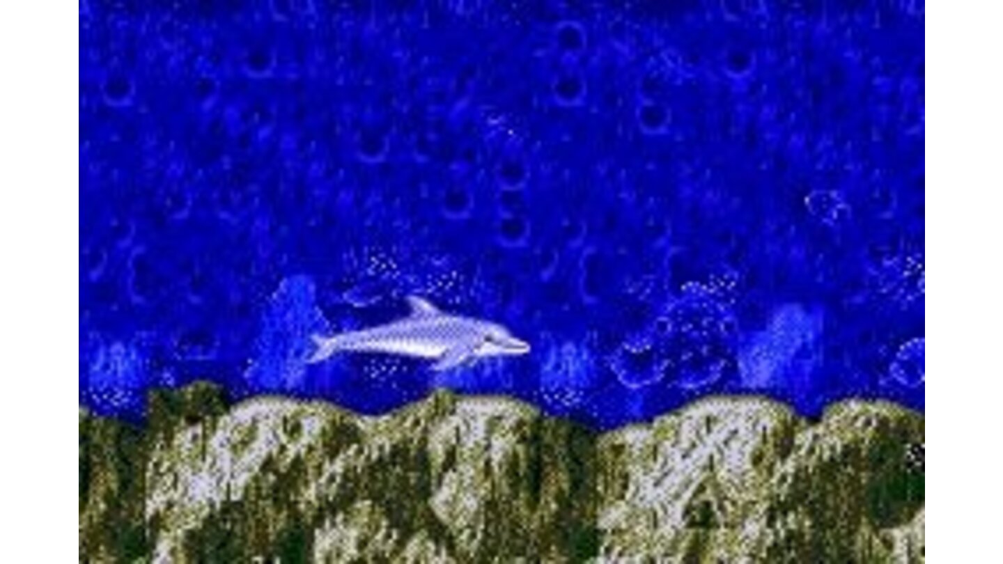 Ecco the Dolphin: This is really the main menu. Go left to use a password; go right to start a new game.
