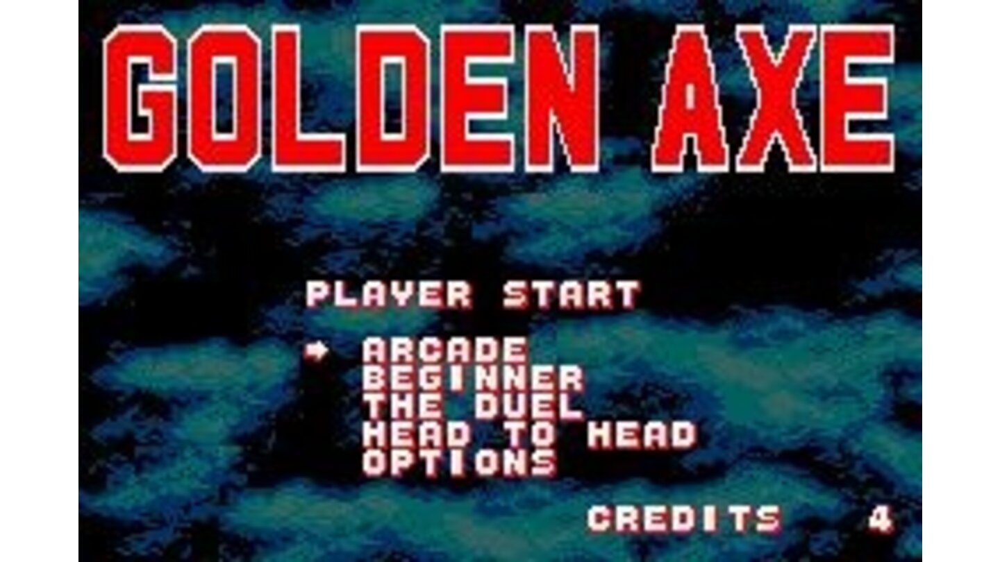 Golden Axe: Main Menu